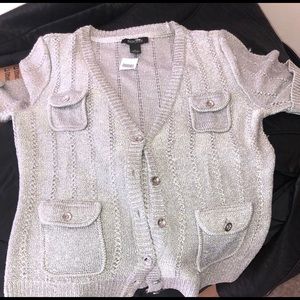 White House Silver Sweater